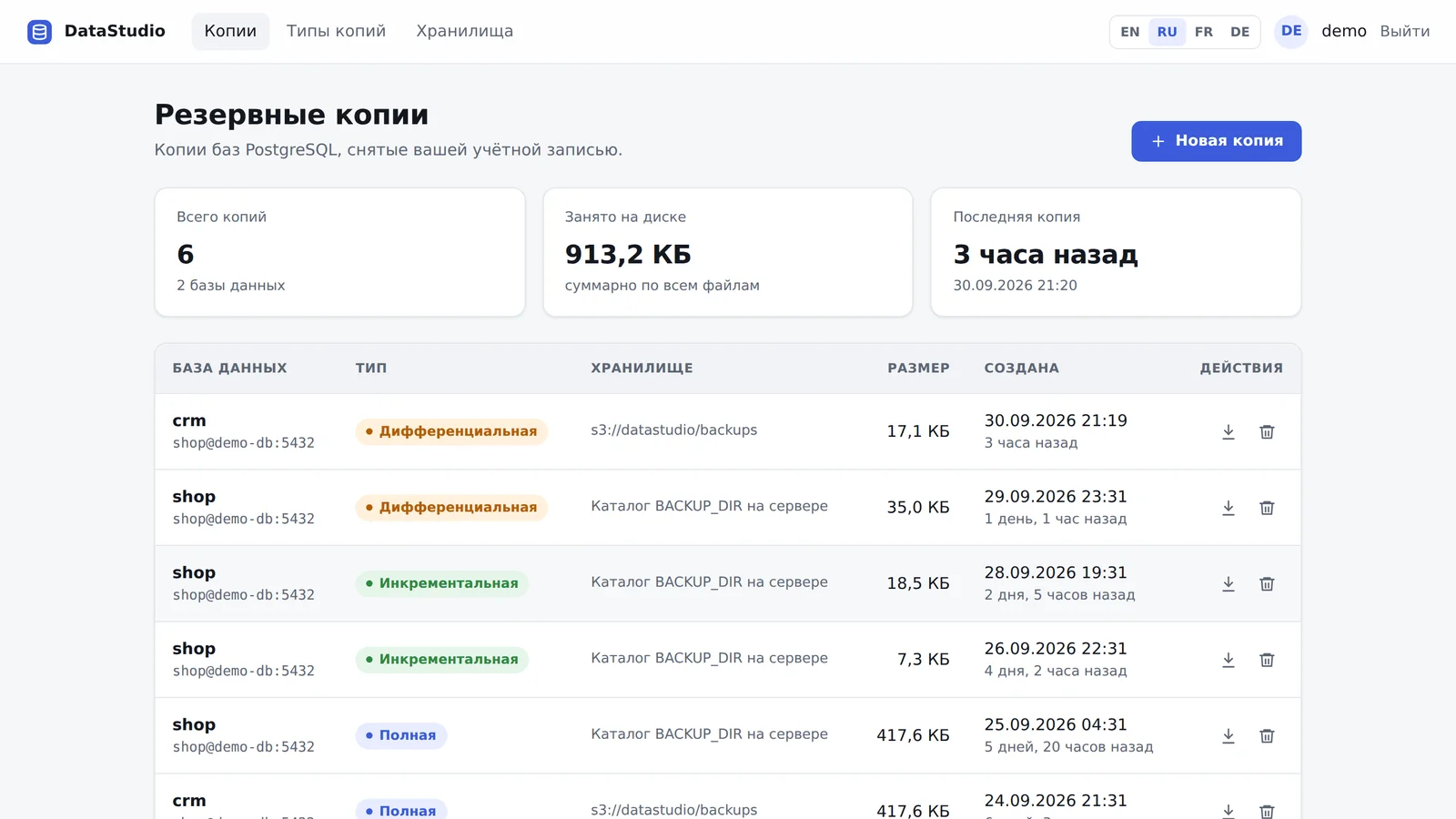 Обложка кейса «Резервное копирование PostgreSQL из браузера»
