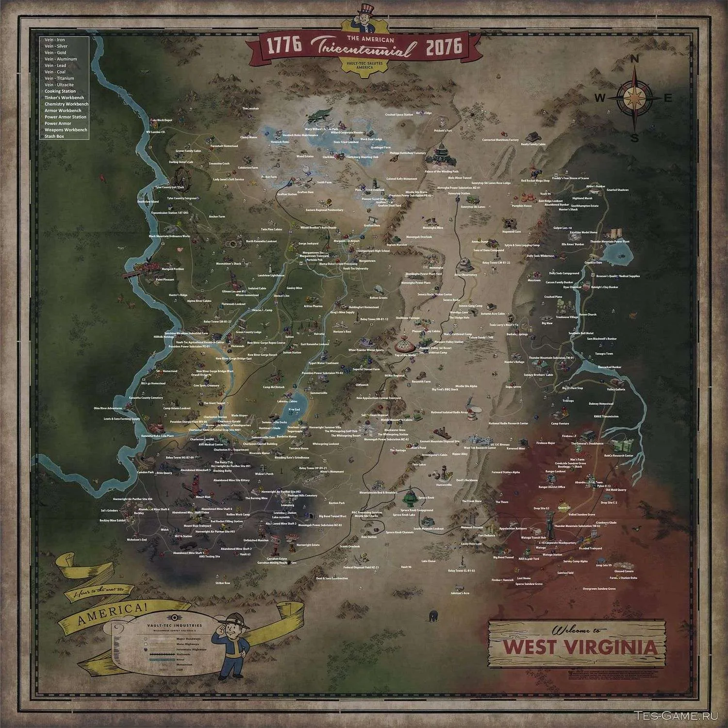 Preview of project “Interactive map of Fallout 76”